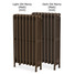 CI-CLA785-15-16 - Classic 4 Column Cast Iron Radiator H785mm x W1674mm CI-CLA785-15-16 - Classic 4 Column Cast Iron Radiator H785mm x W1674mm